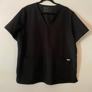 FIGS Black Casma Two Pocket Scrub Top Uniform Nurse Doctor Women's size XXL